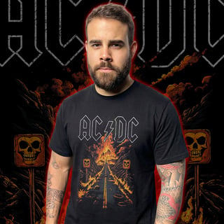 Nome do produto Camiseta AC/DC | Hell Road