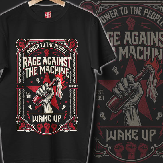 Camiseta Rage Against The Machine | Wake Up People