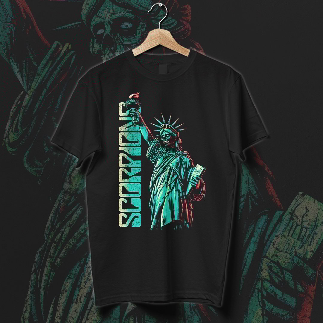 Nome do produto: Camiseta Scorpions | Faded Liberty