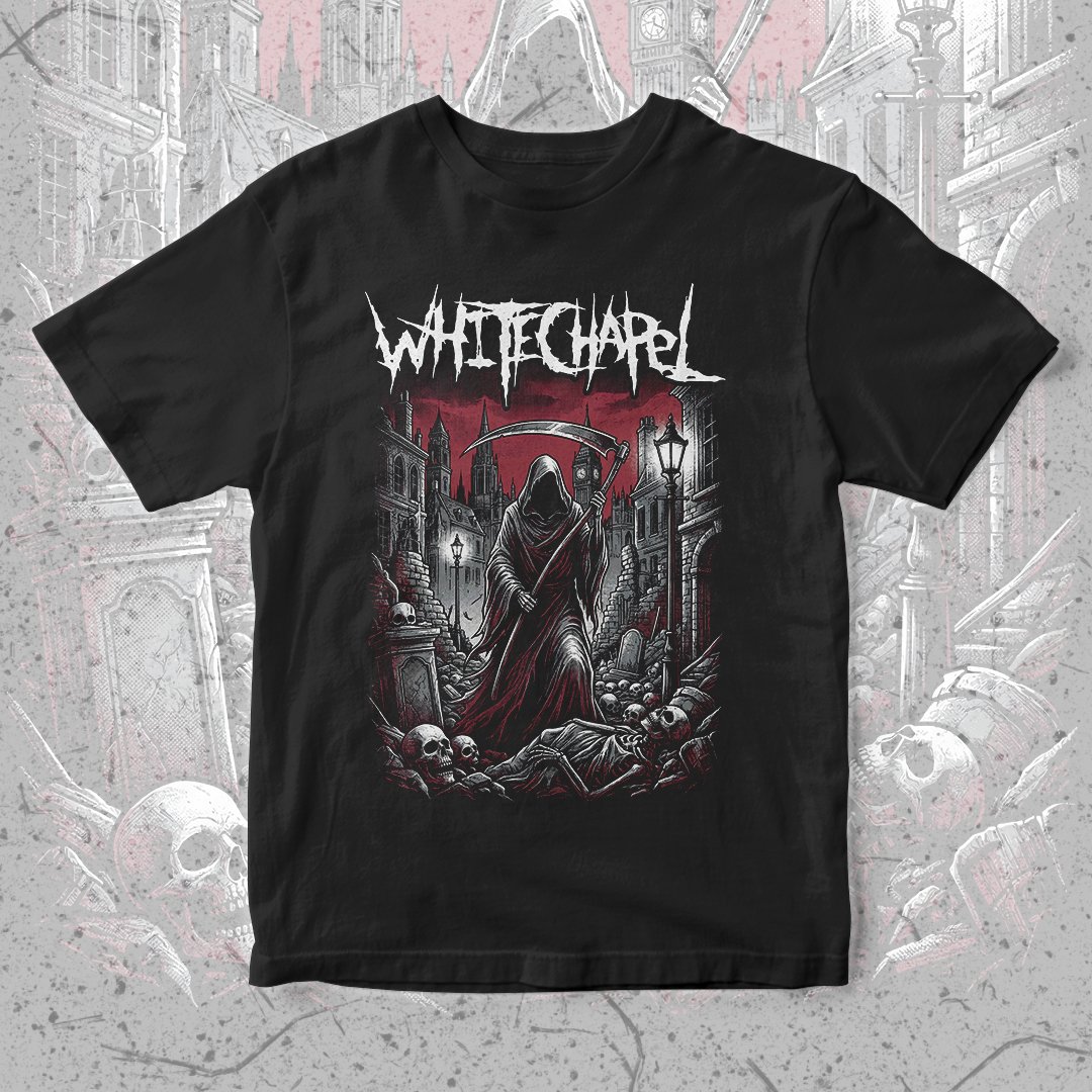 Nome do produto: Camiseta Whitechapel | The Reaper Is Here