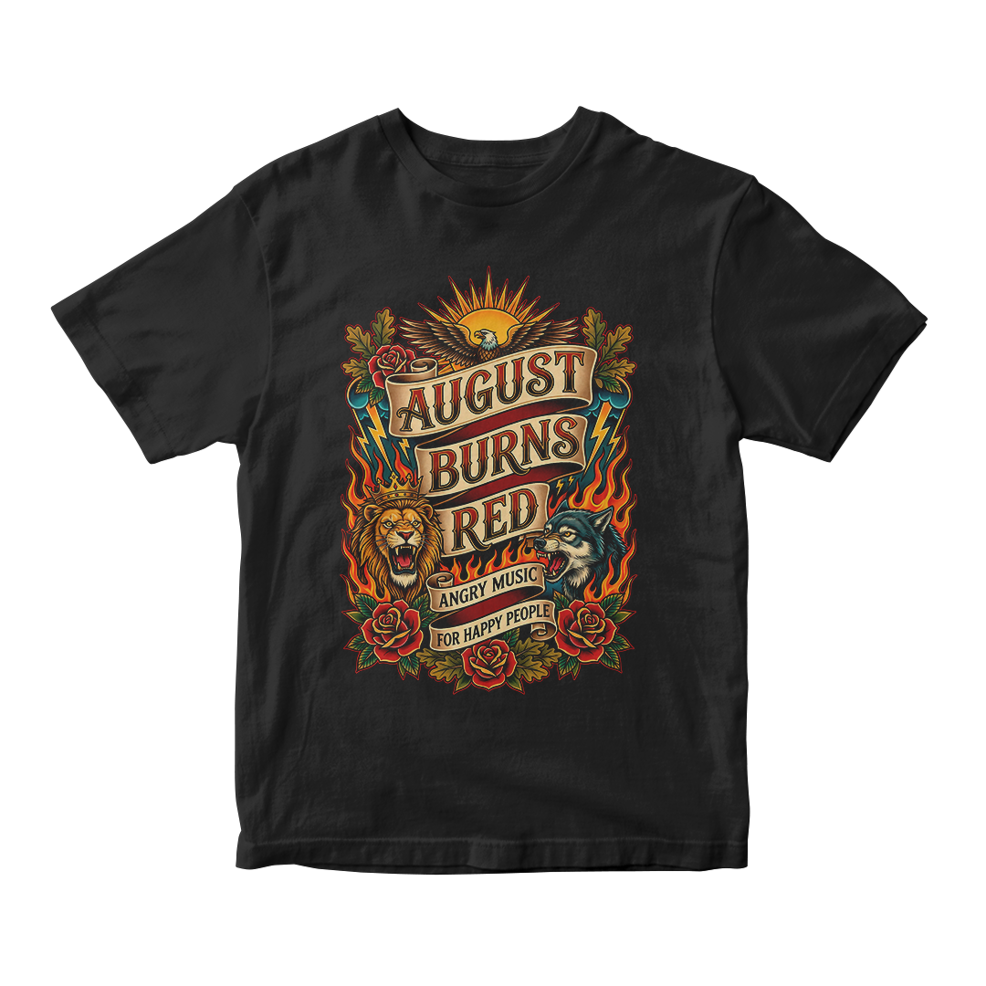 Nome do produto: Camiseta Essencial August Burns Red | Angry Music For Happy People