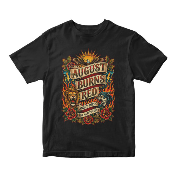 Camiseta Essencial August Burns Red | Angry Music For Happy People