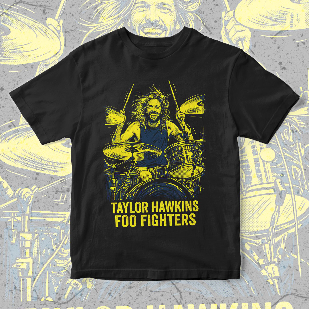 Nome do produto: Camiseta Taylor Hawkins | The Way Of The Hawk