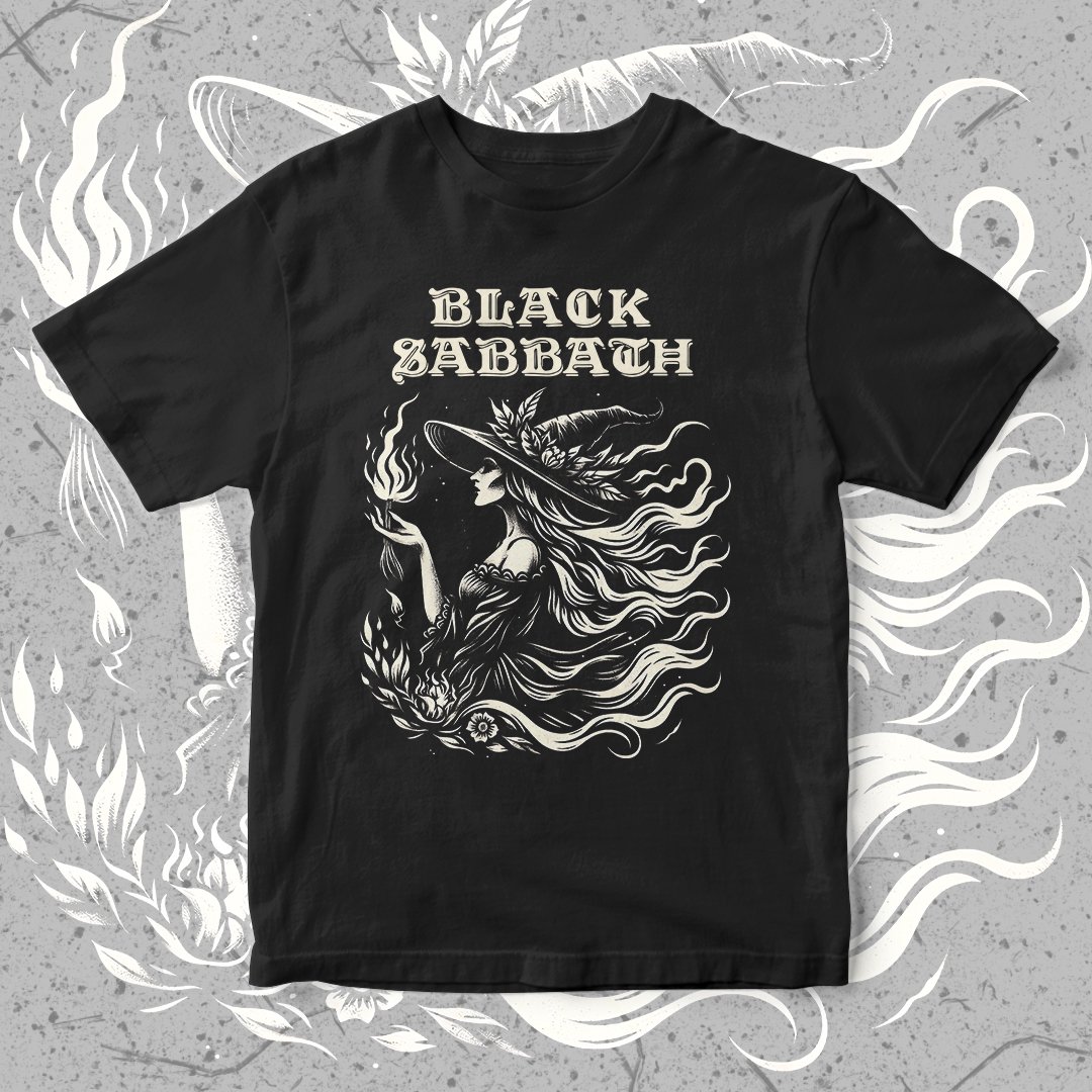 Nome do produto: Camiseta Black Sabbath | Witch Flame