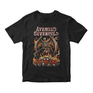 Camiseta Essencial Avenged Sevenfold | City of Evil