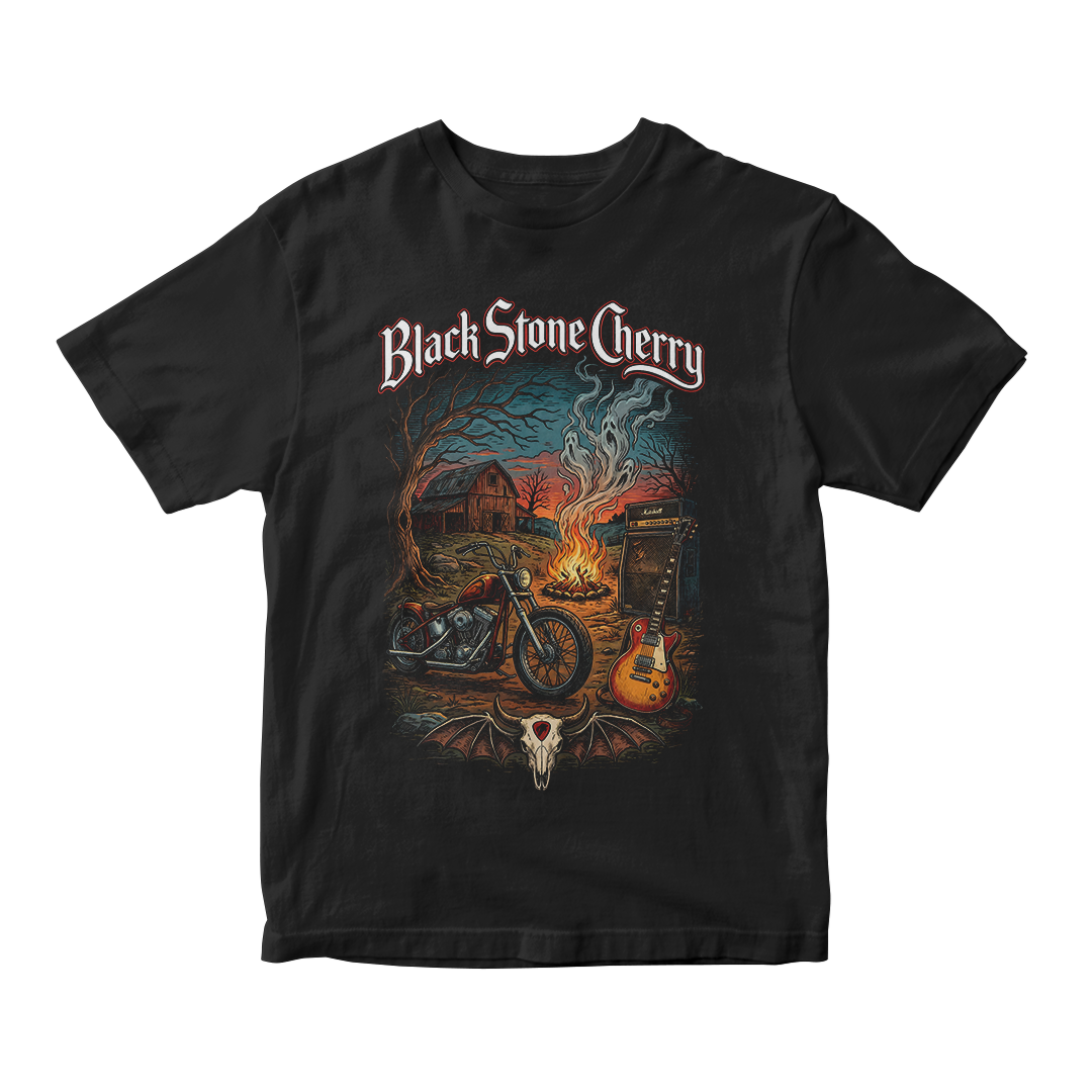 Nome do produto: Camiseta Essencial Black Stone Cherry | Midnight Rider