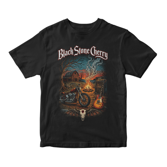Camiseta Essencial Black Stone Cherry | Midnight Rider