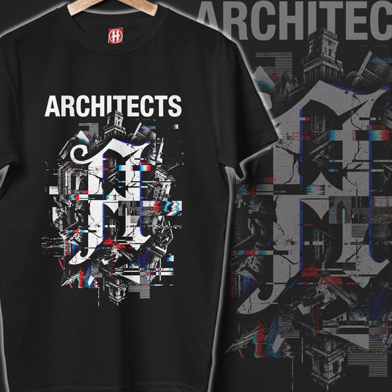 Camiseta Architects | Glitch Structure