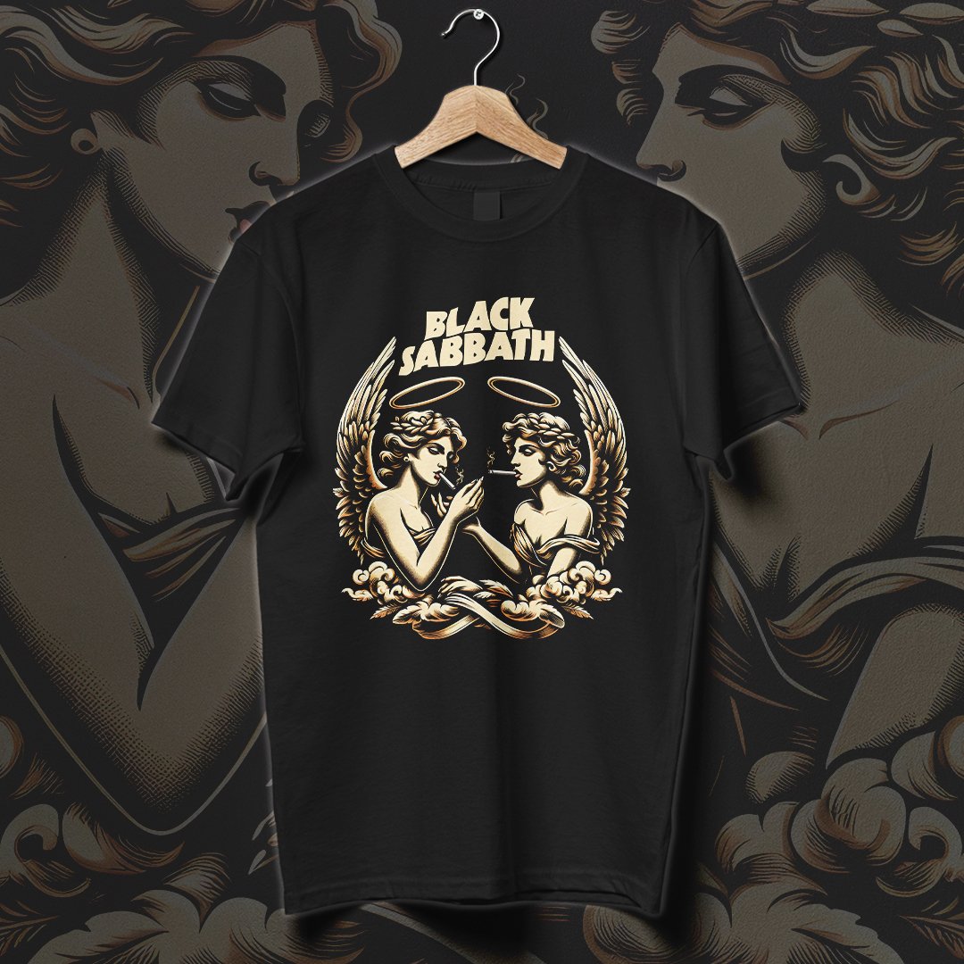 Nome do produto: Camiseta Black Sabbath | Smoking Angels