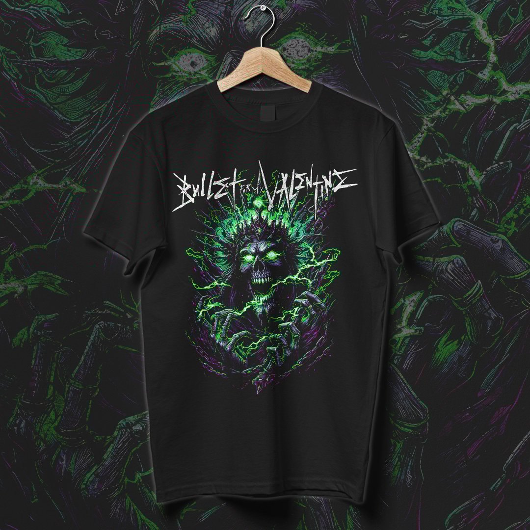 Nome do produto: Camiseta Bullet For My Valentine | King of the Afterburn