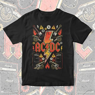 Nome do produto Camiseta AC/DC | Danger Rock Zone