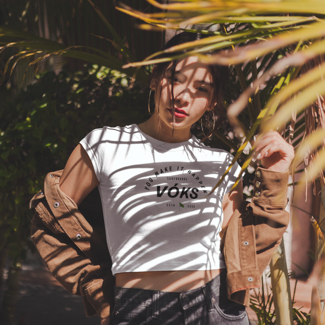 Cropped Feminino Verão 2025 - Tecido 100% Algodão 