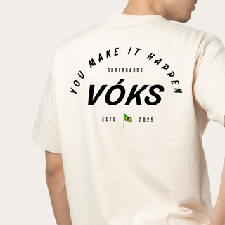 Camiseta Oversized Surfboard 2025 - 100% Algodão Estampa Frente e Costa