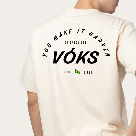 Camiseta Oversized Surfboard 2025 - 100% Algodão Estampa Frente e Costa