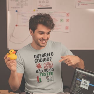 Nome do produto T-Shirt - Detetive de Bugs