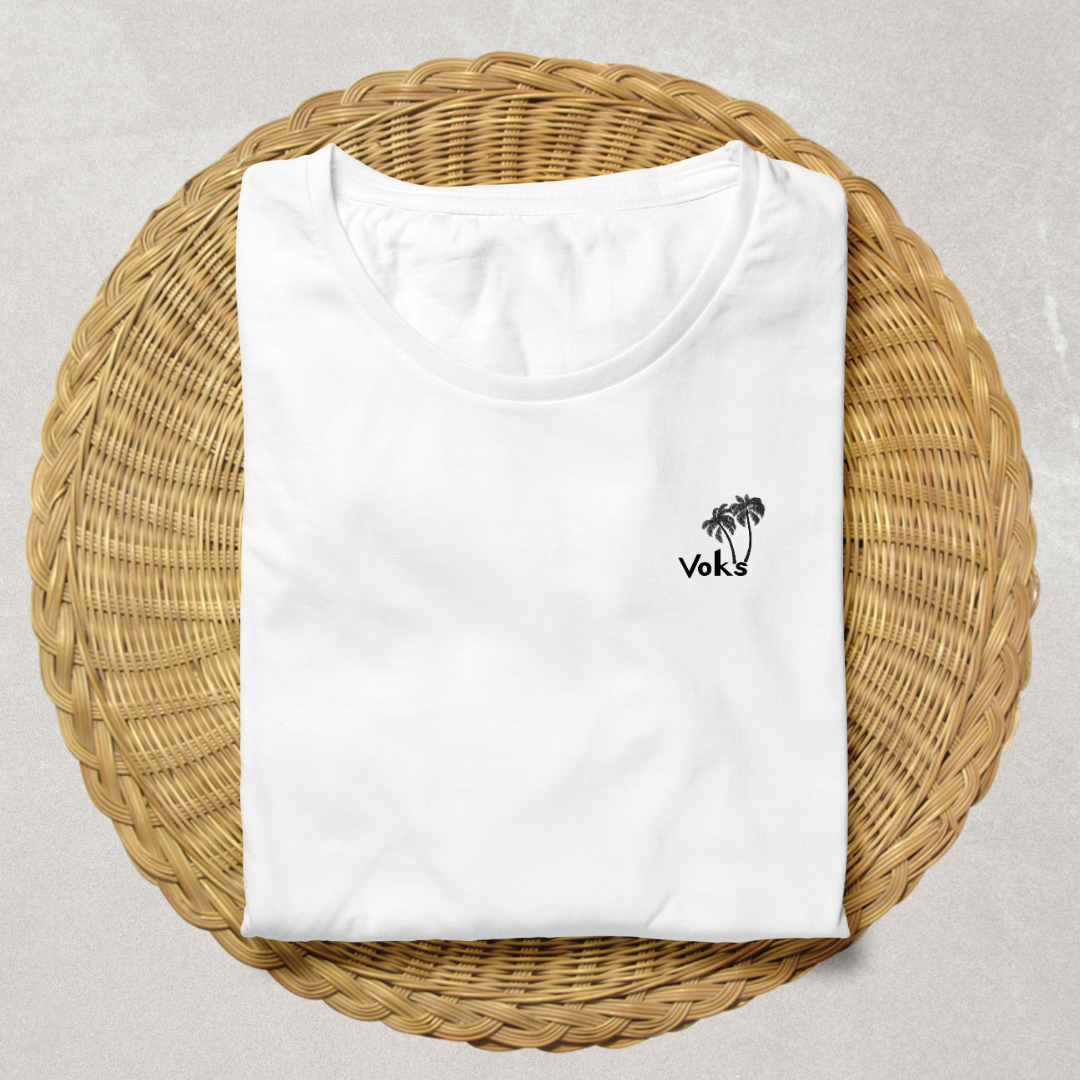 T-Shirt Casual VOKS Verão 2025 - Tecido PRIME 100% Algodão