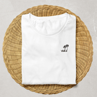 T-Shirt Casual VOKS Verão 2025 - Tecido PRIME 100% Algodão