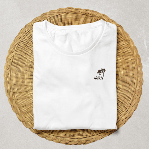 T-Shirt Casual VOKS Verão 2025 - Tecido PRIME 100% Algodão