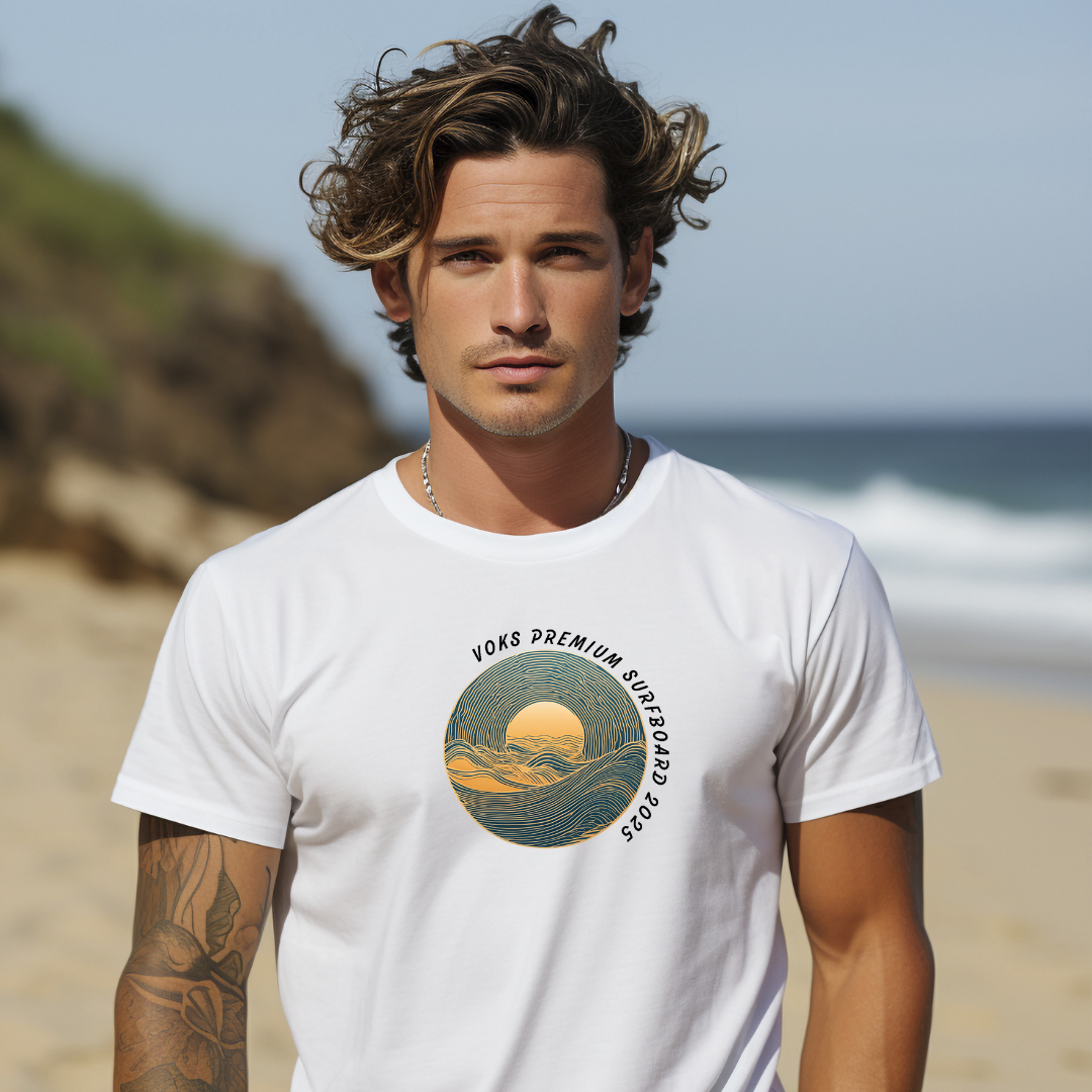 T-Shirt Unissex Prime Surfboard 2025 - 100% Algodão