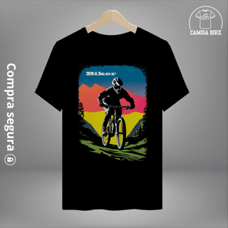 Camisa T-Shirt Prime colorida Biker