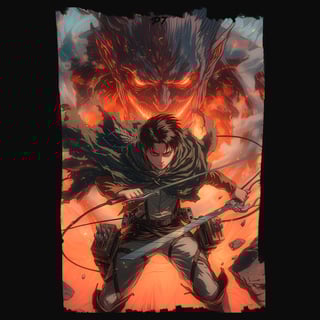 Nome do produto Camiseta Attack on Titan - Levi Ackerman