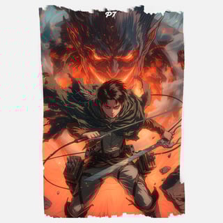Nome do produto Camiseta Attack on Titan - Levi Ackerman