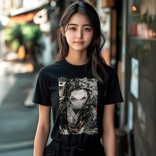 Camiseta Demon Slayer - Kamado Nezuko - Baby Long Fem