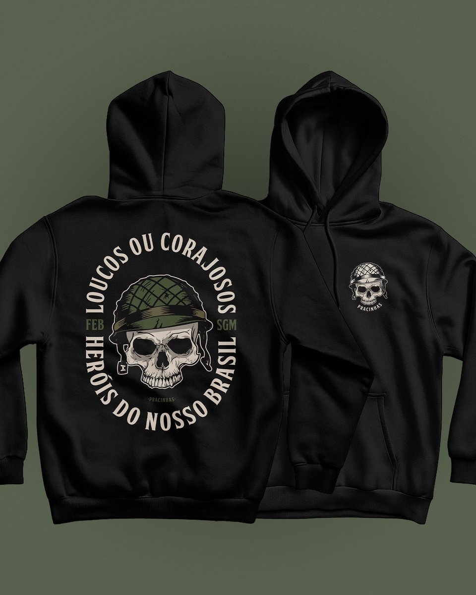 Nome do produto: MOLETOM LOUCOS OU CORAJOSOS