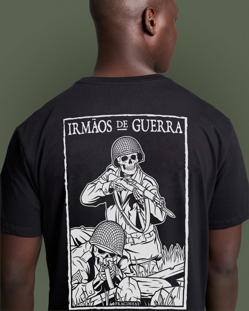 Nome do produto: T-SHIRT PREMIUM IRMÃOS DE GUERRA