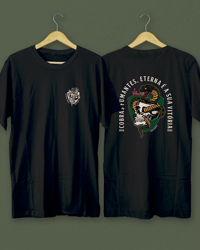 Nome do produto: T-SHIRT PLUS SIZE COBRAS FUMANTES