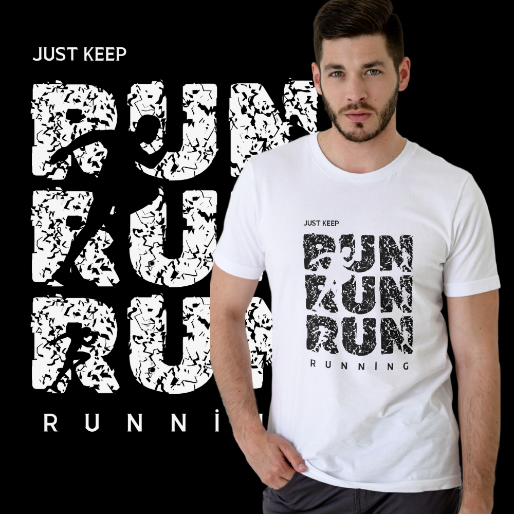 Nome do produto: Camiseta Just Keep Running 