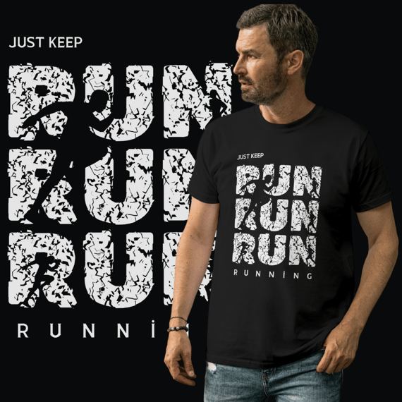 Camiseta Just Keep Running