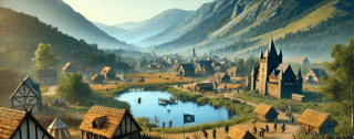 Nome do produto Caneca “Vista do Castelo” – A calmaria antes da próxima invasão (ou imposto medieval)