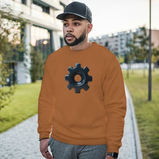 Nome do produto Moletom Fechado Engrenagem Preta