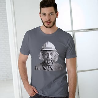 Nome do produto T-Shirt Albert Einstein Capacete Engenheiro