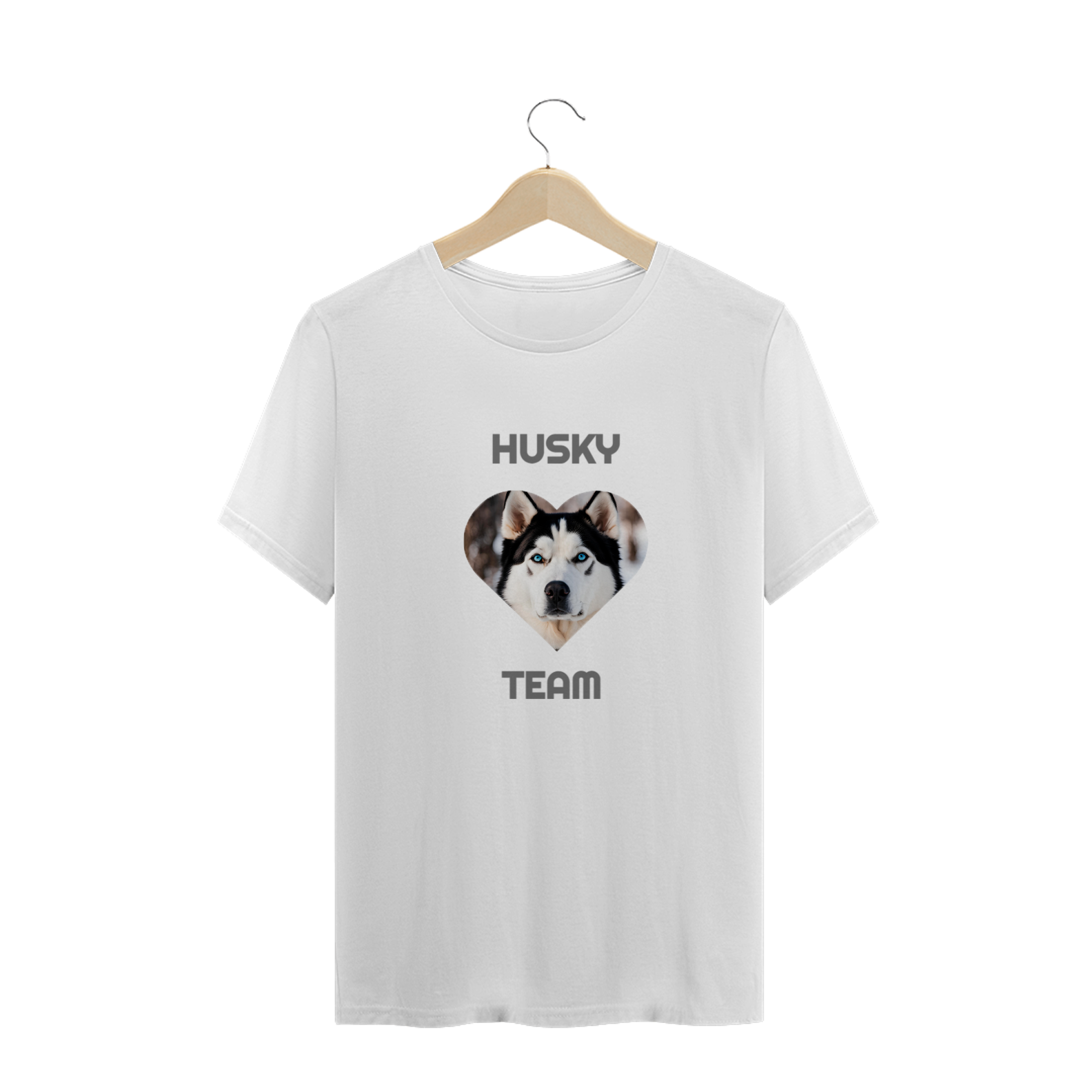 T-Shirt Plus Size "HUSKY TEAM"