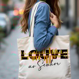 Nome do produto Ecobag Grande Louve ao Senhor