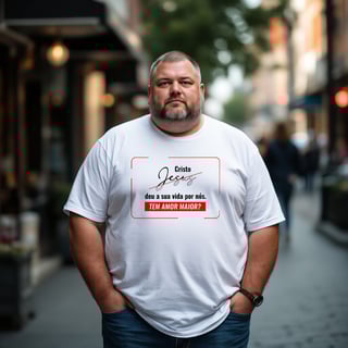 Nome do produto Camisa Amor Maior - Plus Size