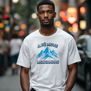 Nome do produto Camisa Quality A Fé Move Montanhas