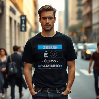 Nome do produto Camisa Jesus é o Único Caminho
