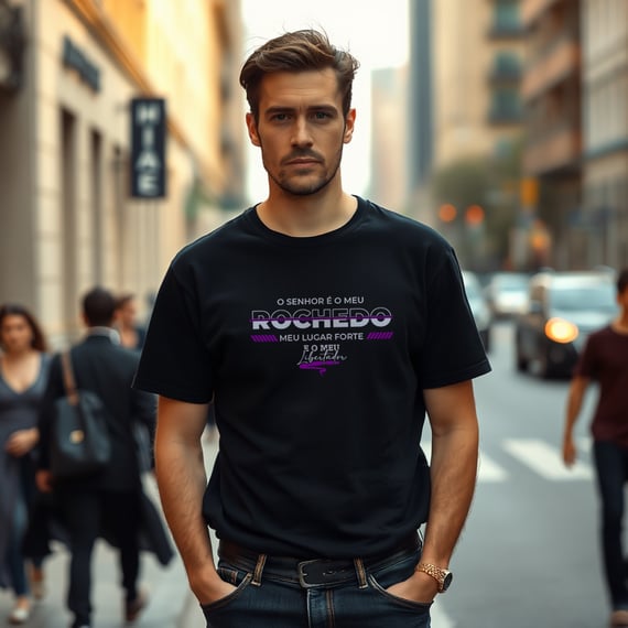 Camisa Quality O Senhor é meu Rochedo