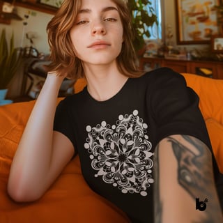 Nome do produto Baby Look Sinfonia das Formas Preta