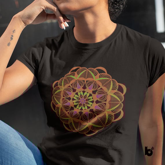 Baby Look Mandala Fluxo Criativo