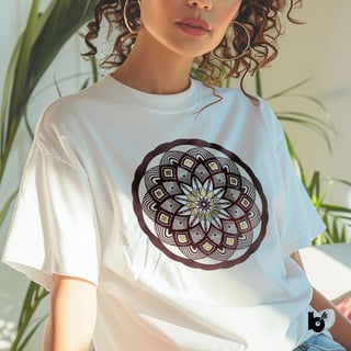 Nome do produto Camiseta Mandala Vibrações Plenas