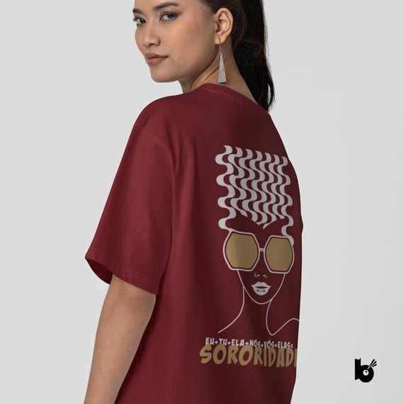 Camiseta Oversized Sororidade -Cores