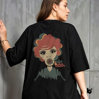 Nome do produto Camiseta Oversized Não é Não