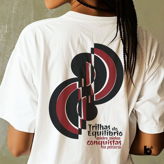 Camiseta Oversized Trilhas do Equilíbrio 