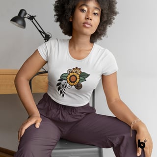 Nome do produto Cropped Floral Margalindas