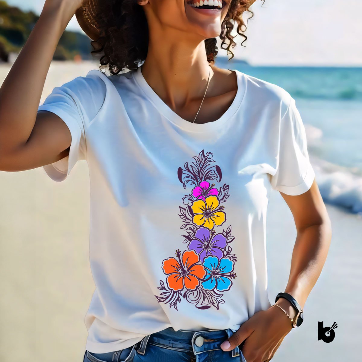 Nome do produto: Camiseta Floral Aloha