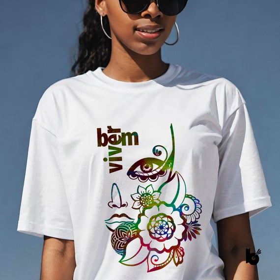 Camiseta Oversized Bem Viver Cor